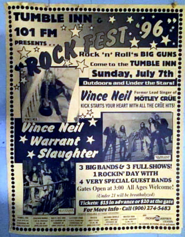 Tumble Inn (Tumble-Inn) - 1996 Concert Flyer (newer photo)